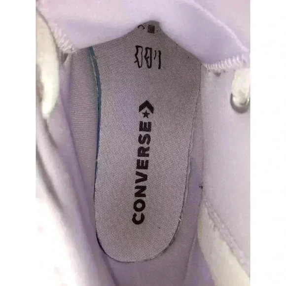 Converse Kids Size 5 Chuck Taylor All Star Lugged High Top Vapor Violet/White - Picture 8 of 10